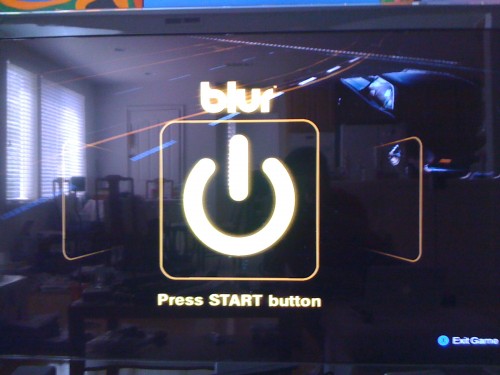 Blur Title Screen